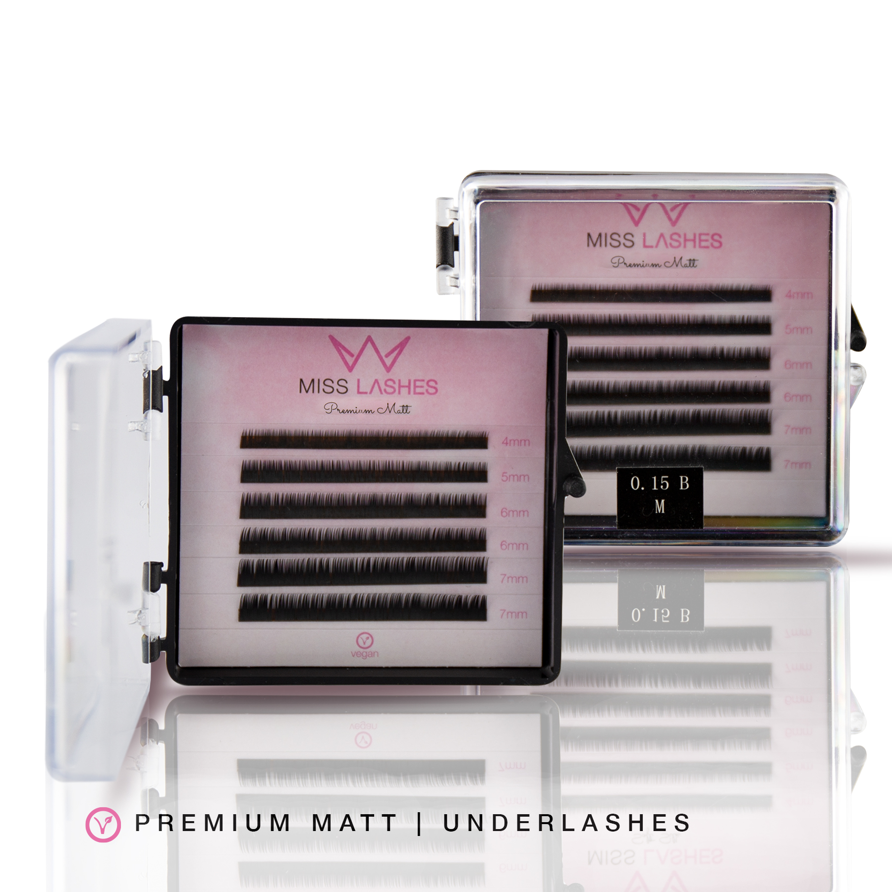 Premium Matt  Underlashes | B-Curl
